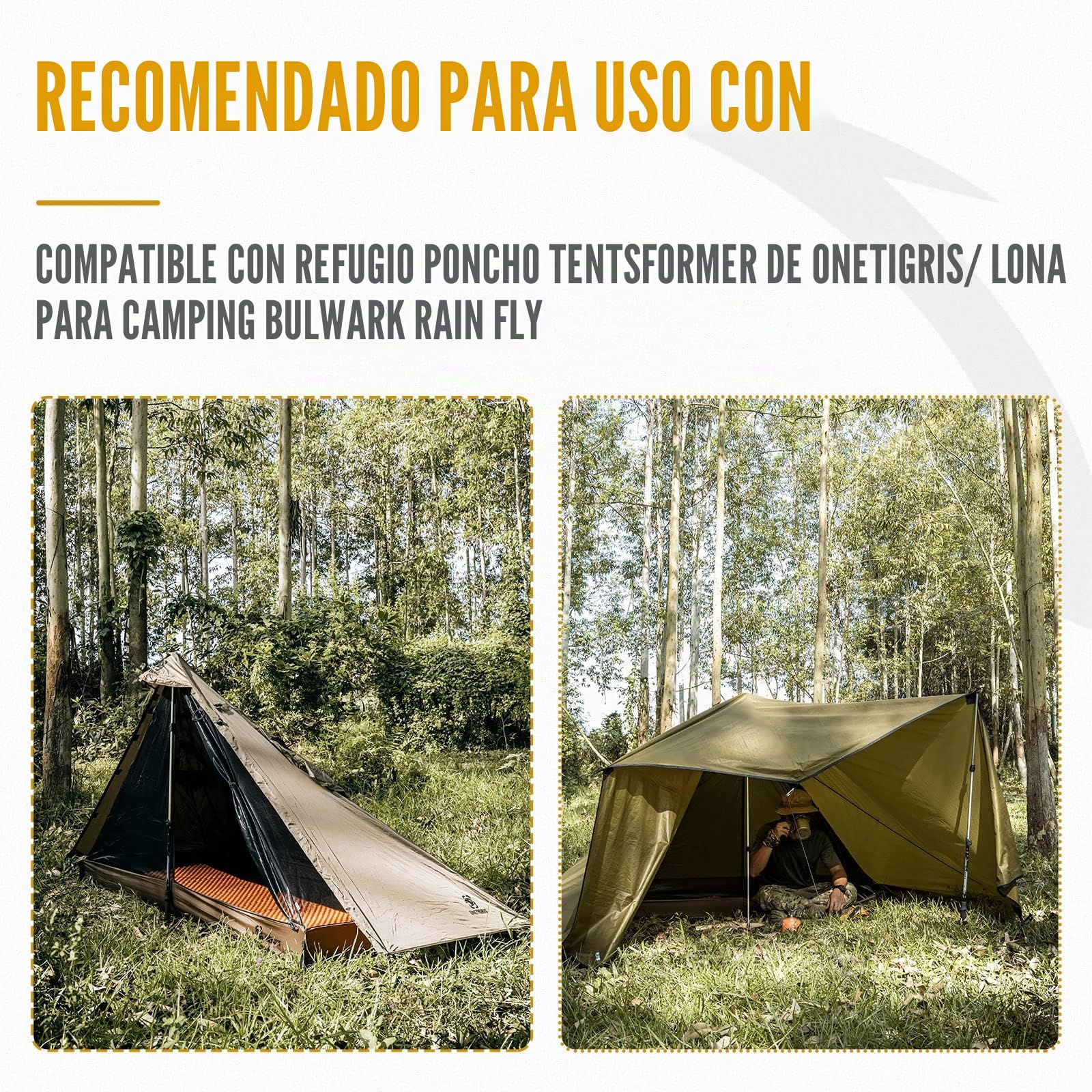 OneTigris Tienda interior para 1 persona, ultraligera, de malla, mosquitera, para camping, senderismo al aire libre