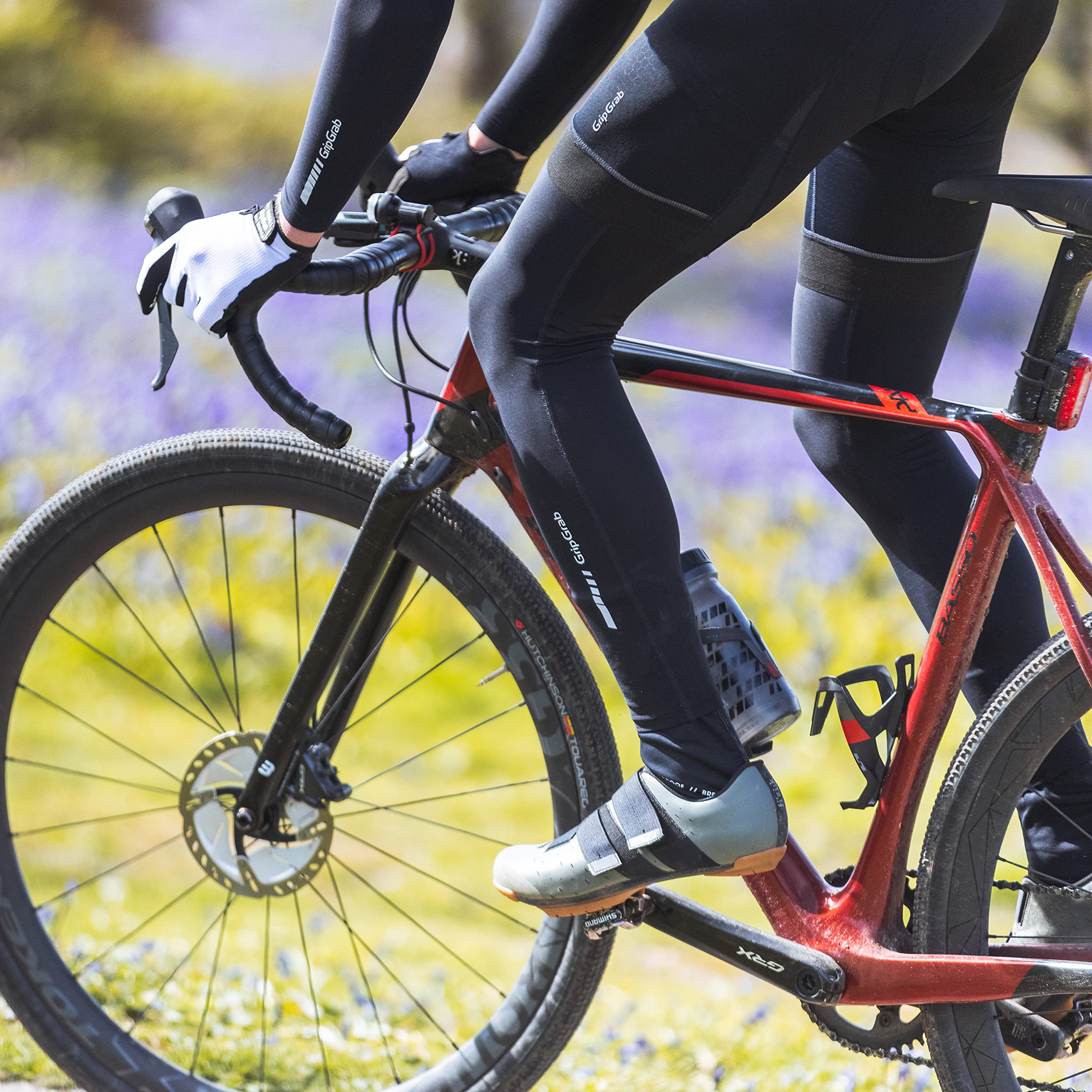 GripGrab Perneras Ciclismo Hombre Light Primavera-Otoño Antideslizantes UPF 50 Calentadores Bicicleta Carretera MTB Gravel