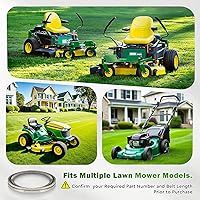 Vista 7 de Cinturón de cubierta de PTO para cortacésped de 5/8 x 79 3/4" para Cub Cadet 01009787 01009787P Z-Force con cubiertas de 44", 48" y 54