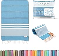 Vista 25 de Toalla turca Real Grand Bazaar Pestemal 100% de algodón, prelavada, más suave, 39x69 de Pestemal, para playa, el baño, spa, hammam, toallas súper