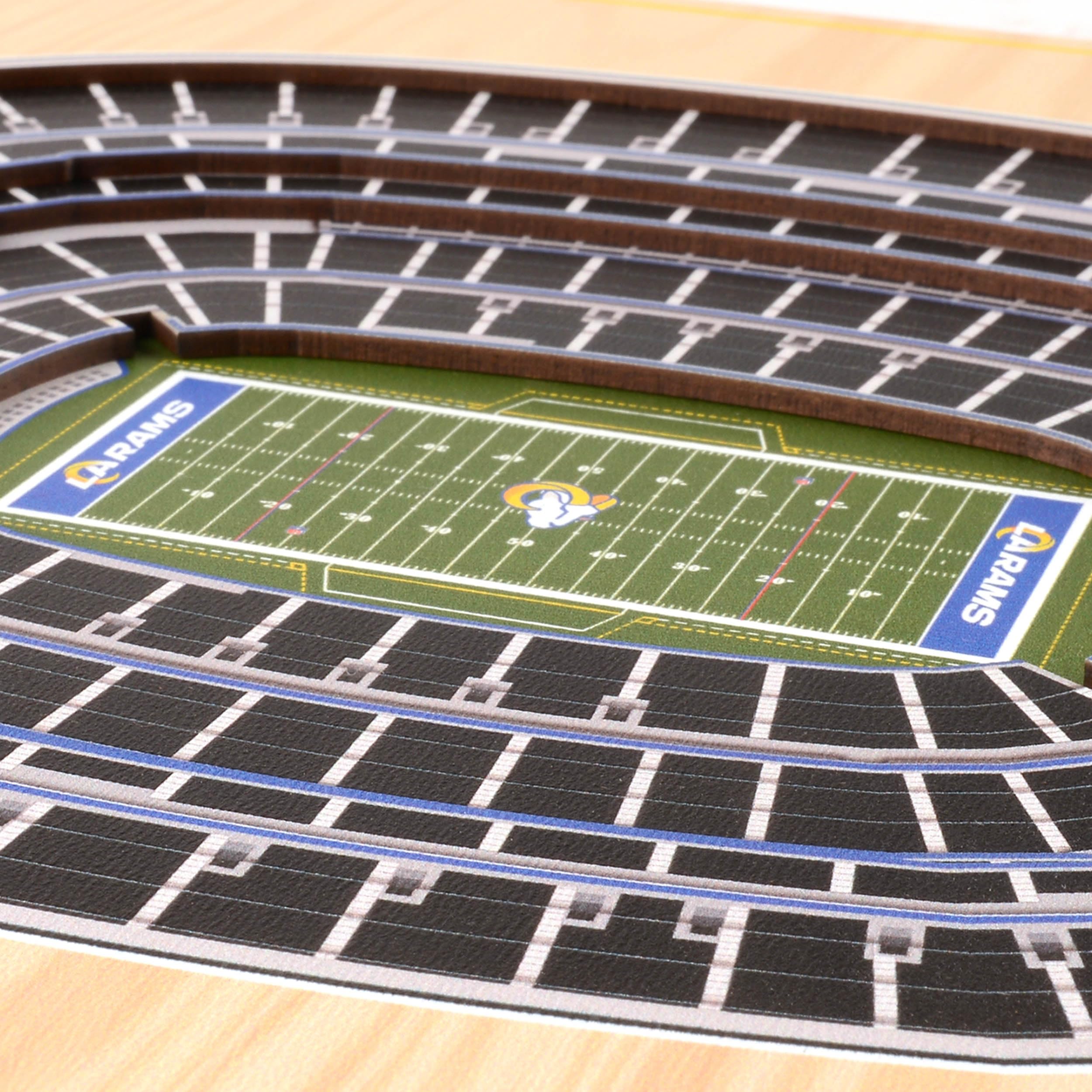 YouTheFan NFL 5-Layer 17x13 Stadionviews 3D Wandbild