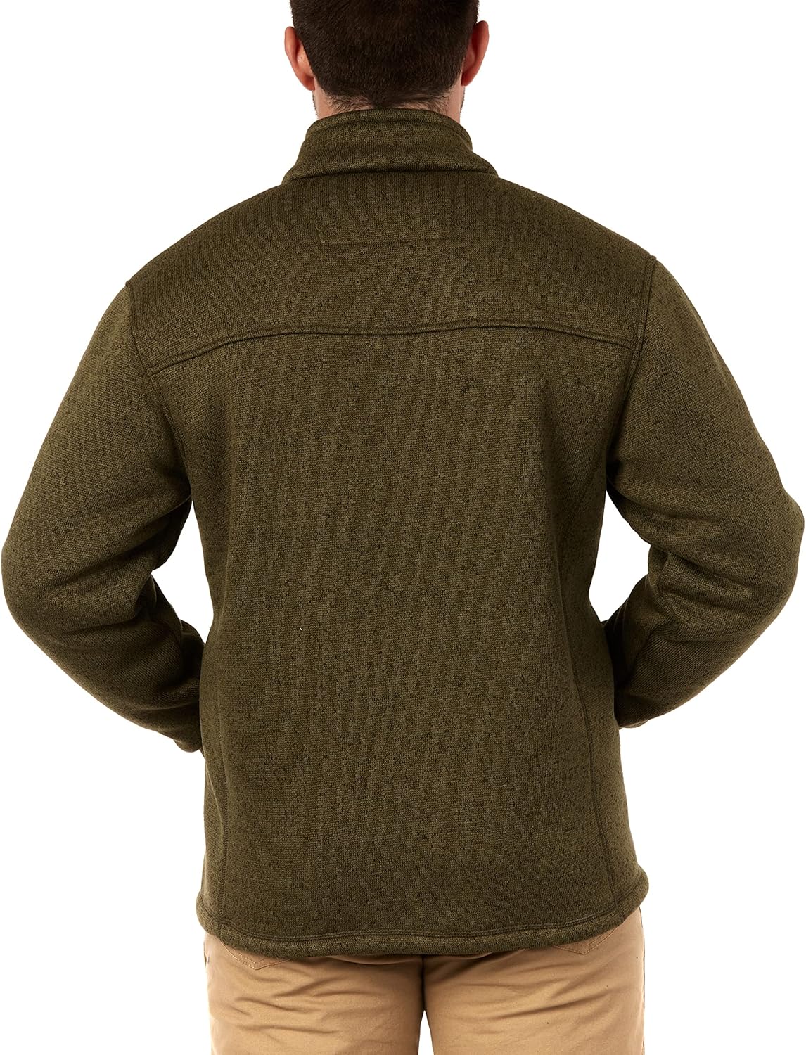 Smith's Workwear mens Sherpa Lined Sweater Fleece JacketJacket - Image 2