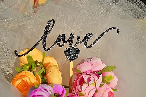 Miniatura 5 de Beauty And Beast Wedding Cake Topper Mr & Mrs With Last Name Cake Topper Custom Glitter Rose Gold, Silver