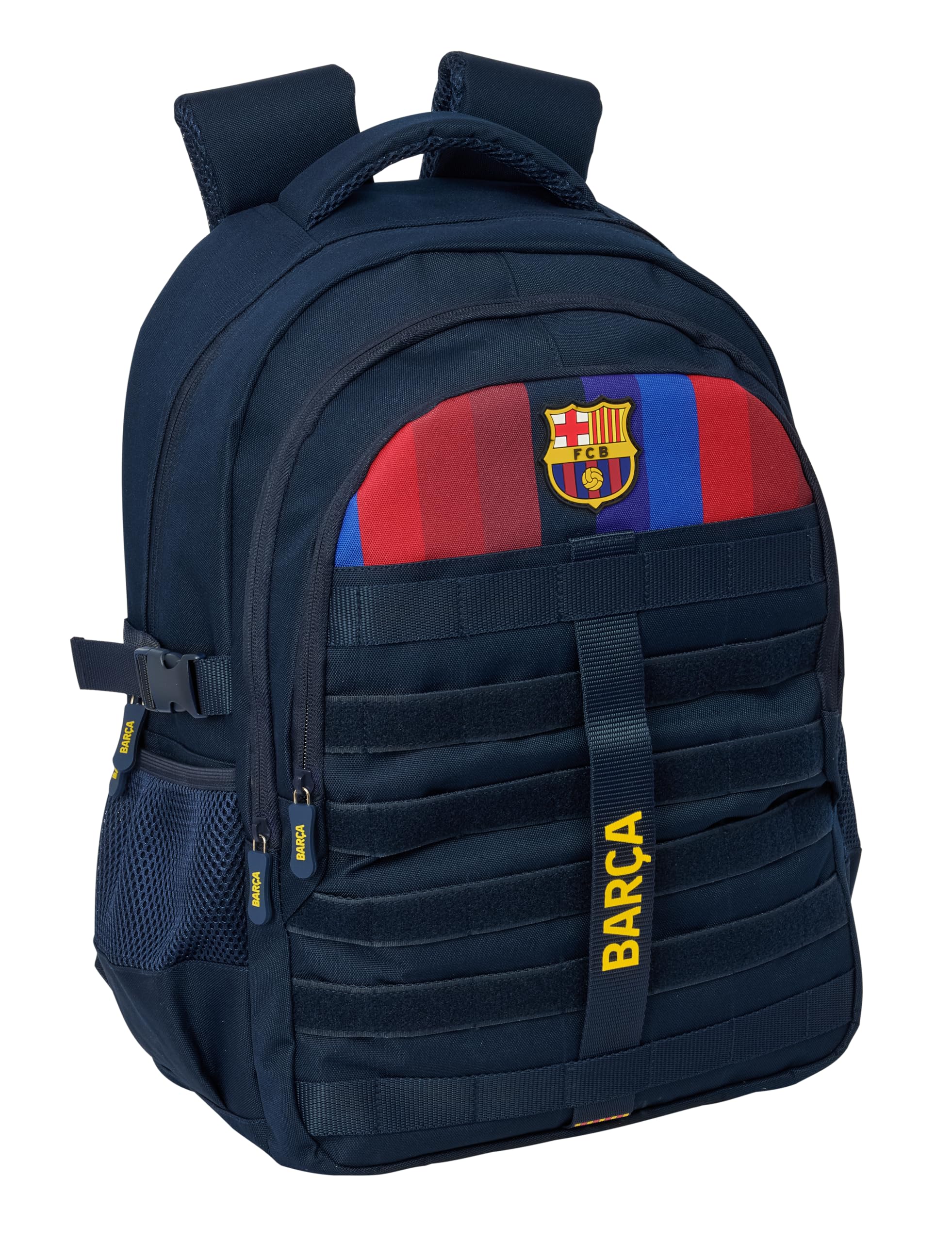 Safta F.C. BARCELONA 1ª EQUIPACIÓN 26/27 - Mochila Cross Doble, para Uso Diario, Ideal para Niños de Diferentes Edades, Cómoda y Versátil, Calidad y Resistencia, 34x15x46 cm