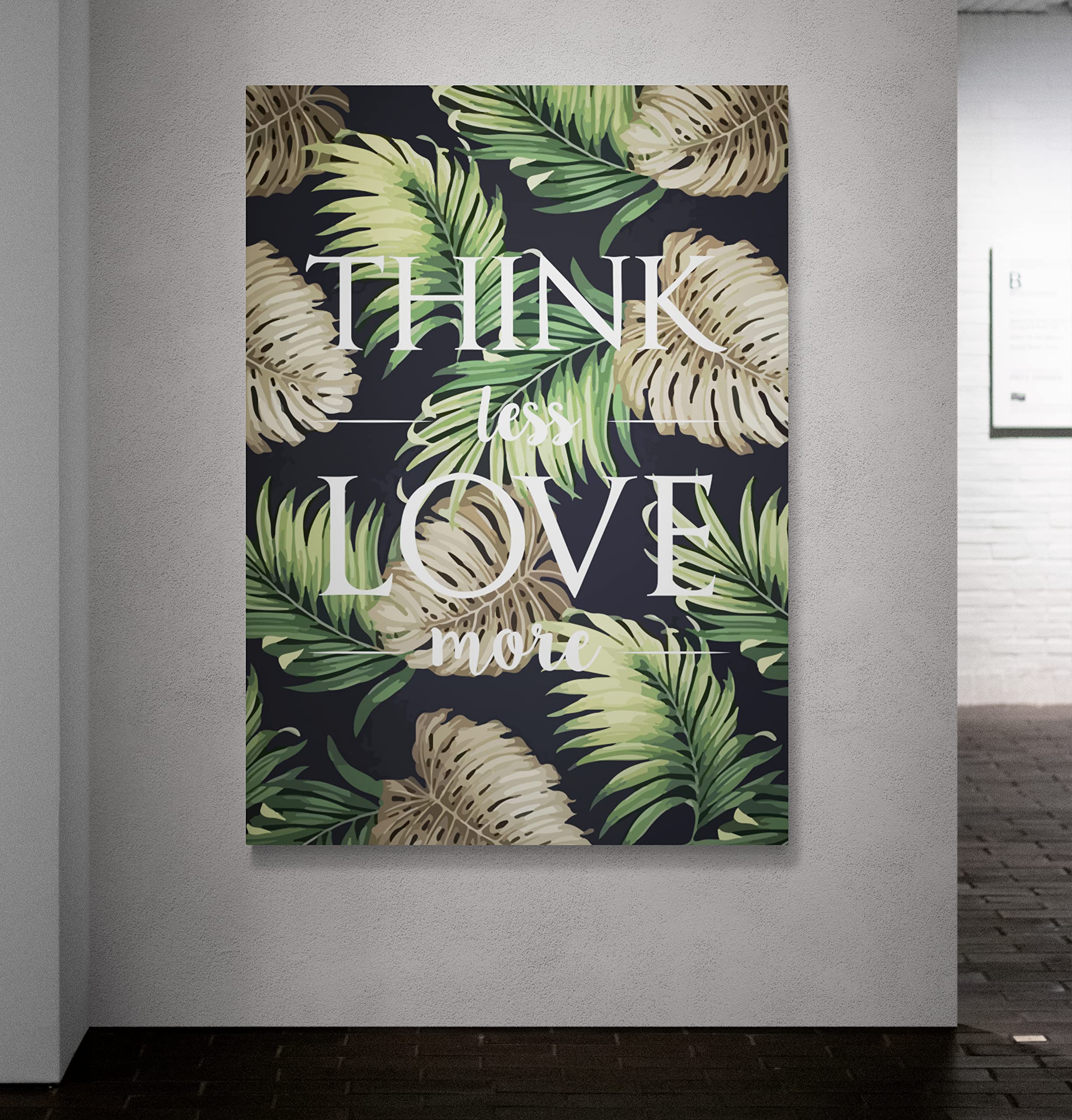 Atlantis Tablo Kbr286 Think Less Love More Kanvas Tablo, 60x85 cm
