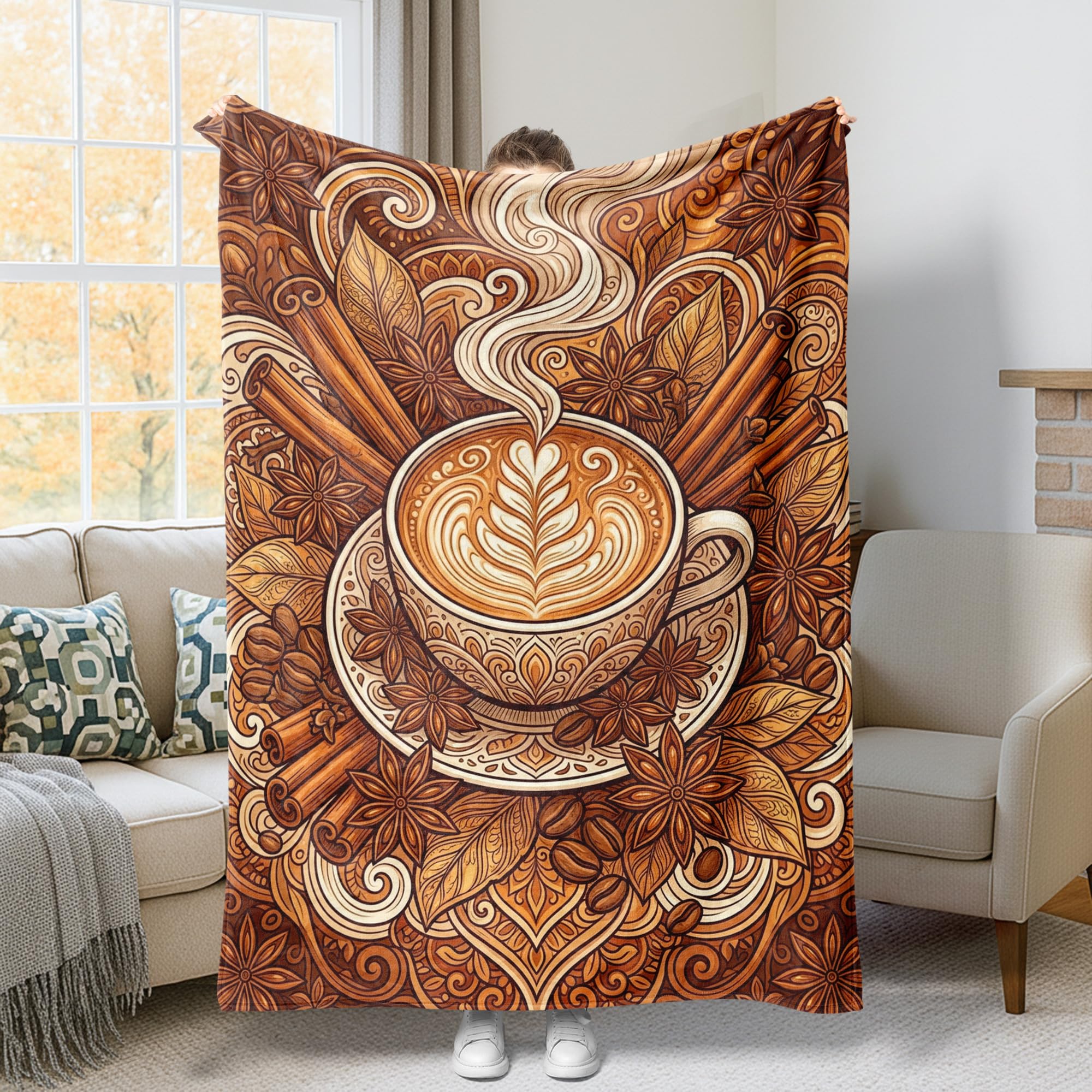 Couverture en peluche légère 127x152 cm contre le froid sur votre fauteuil inclinable