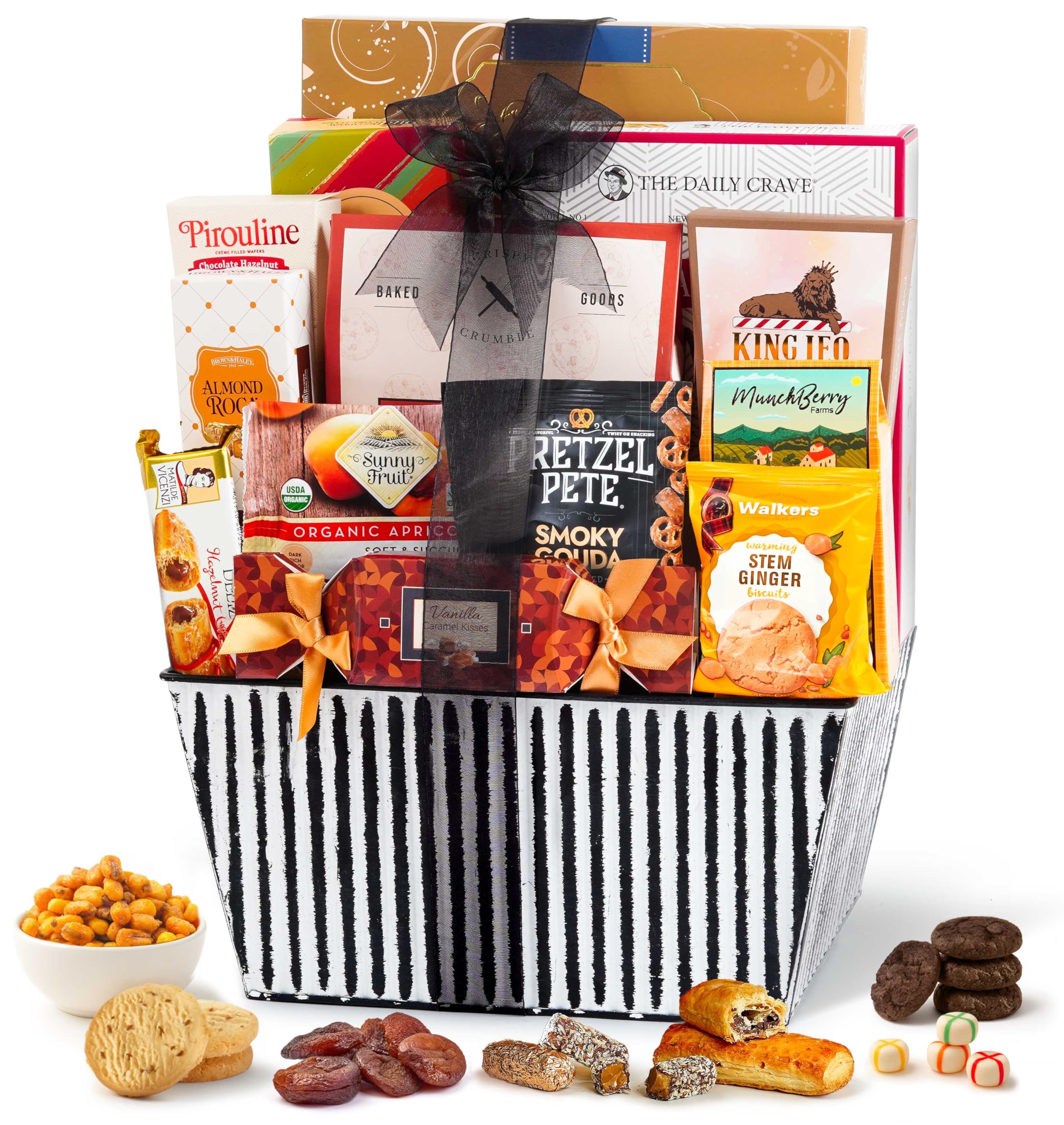 Broadway Basketeers Gift Basket Snack Gifts for Women, Men, Families, College Teacher – Delivery for Birthday, Appreciation, Thank You, Corporate, Get Well Soon Care Package