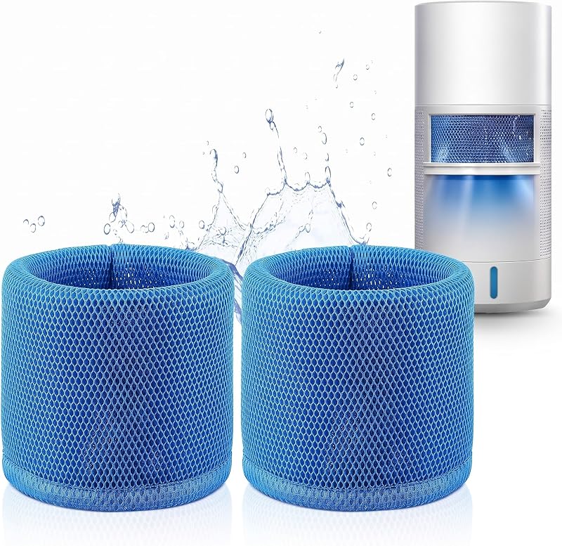 774S Humidifier Wick Filter Compatible with DREO Evaporative Humidifier for Bedroom, Cleanable Filters for Hard Water, 3D Multi-Layer Mesh Design, Improve Humidification Efficiency(2 Pack)
