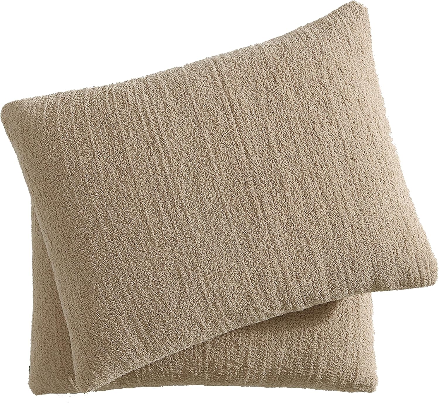 Sunday Citizen Snug Sham Set (Set of 2) – Ultra Soft Fluffy Pillow Shams, Decorative Bed Pillow Shams - Signature Snug Fabric, Hypoallergenic, Machine Washable - Standard (20.5" x 26.5") - Biscotti