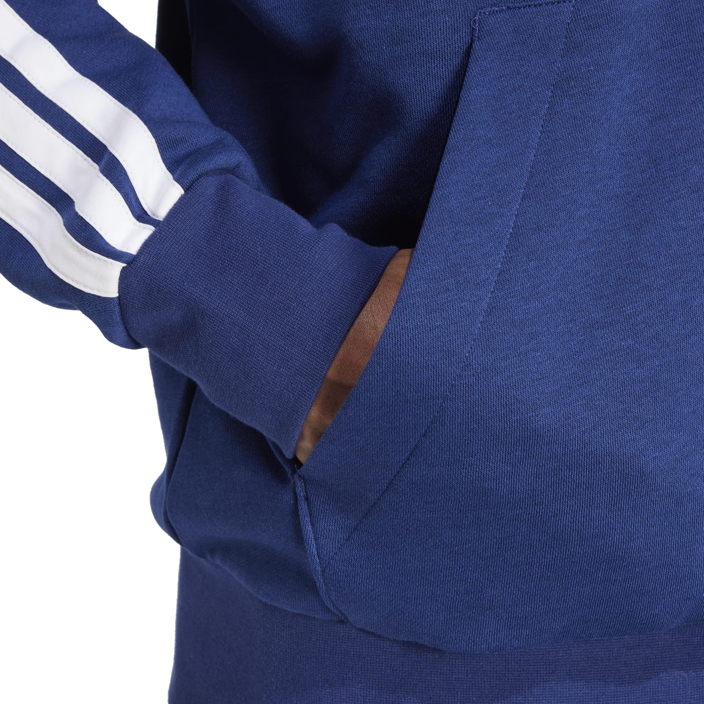 adidas Essential Three Stripes Fleece Zipper Hoodie Sweatshirt à Capuche Homme (Lot de 1)