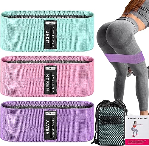 Miniatura 9 de Booty Bands Set, Resistance Bands for Working Out, Exercise Bands for Women and Men Legs and Butt, Stretch Bands for Pilates, Yoga Starter Set Negro