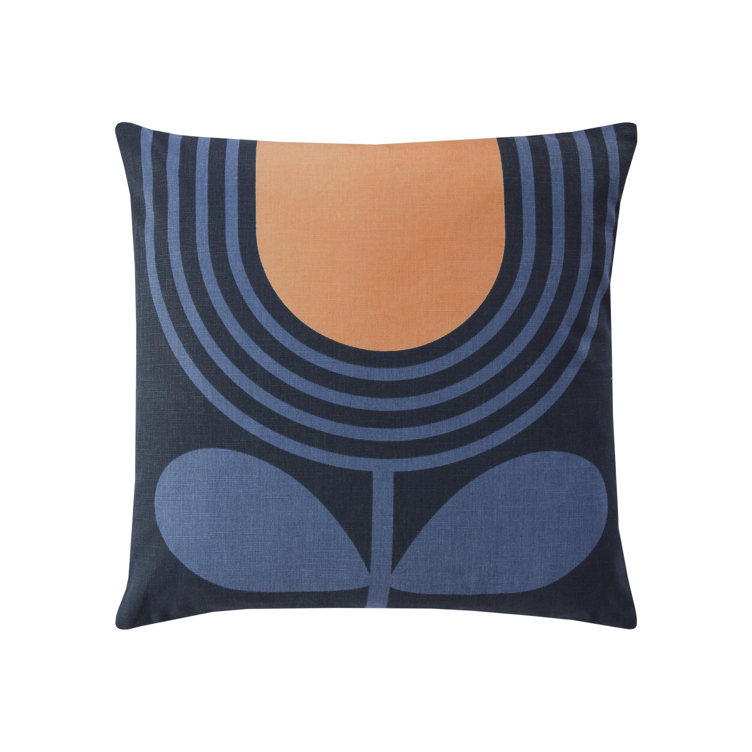Orla Kiely Indigo Striped Tulip Cushion – - 45Cm X 45Cm