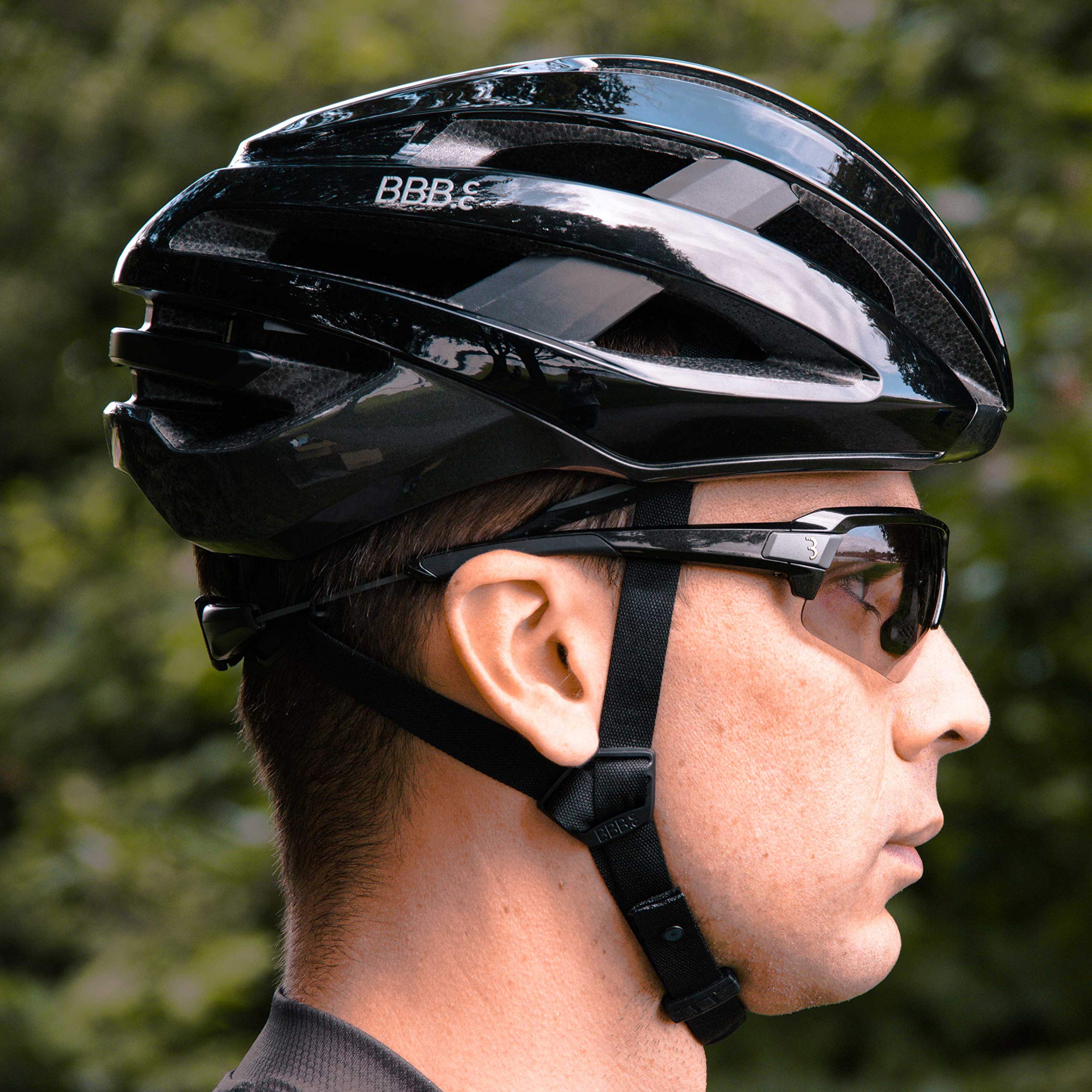 BBB Cycling Fahrradbrille Impulse PH | Herren und Damen Sportbrille Sonnenbrille mit Photochromatic Gläser | Polycarbonat Grilamid | MTB Rennrad Urban Radsport | Gloss Metallic Black | BSG-62PH