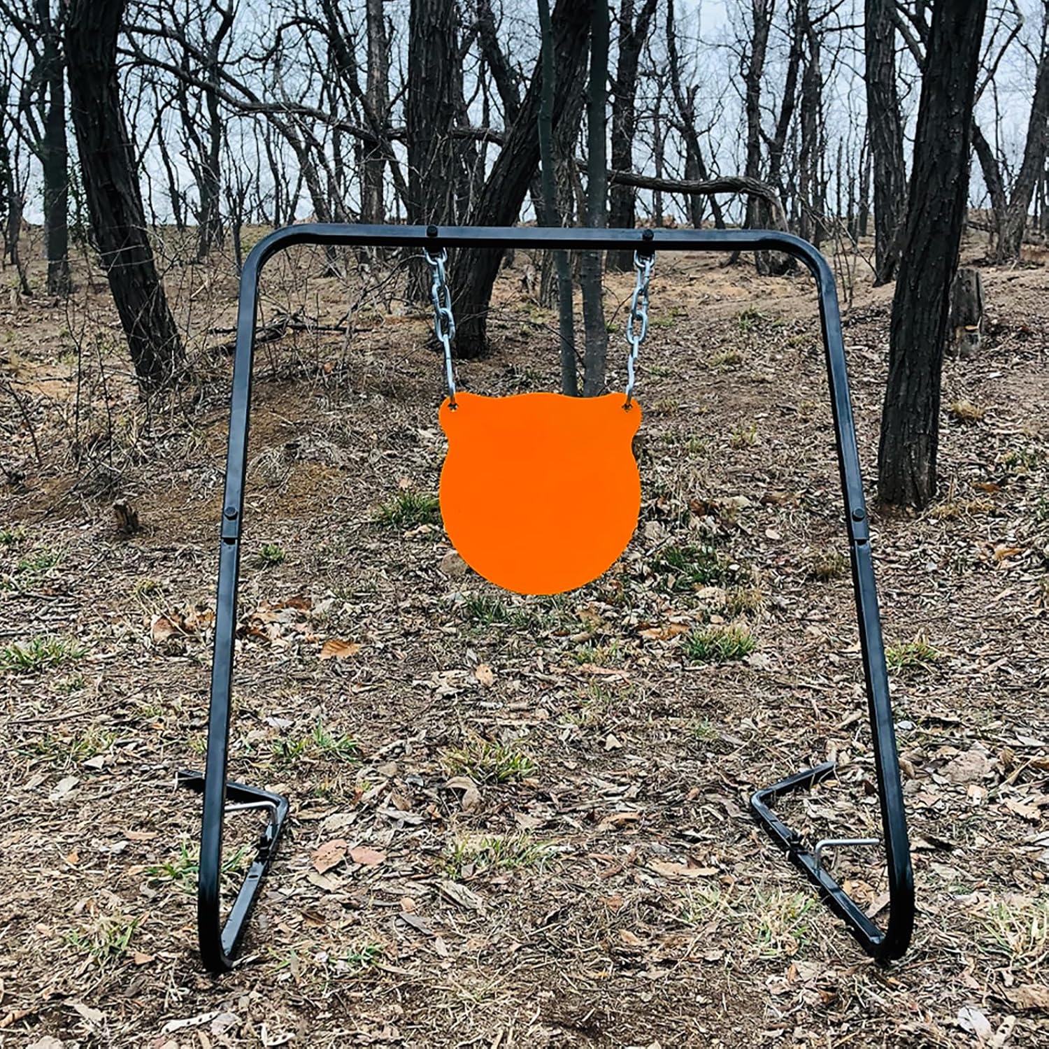 Highwild Complete AR500 Steel Targets System Steel Shooting Stand with Chain Mounting Kit - Optional Combination with 3/8 Inch Thick Target for Outdoor Range and Shooting Practice