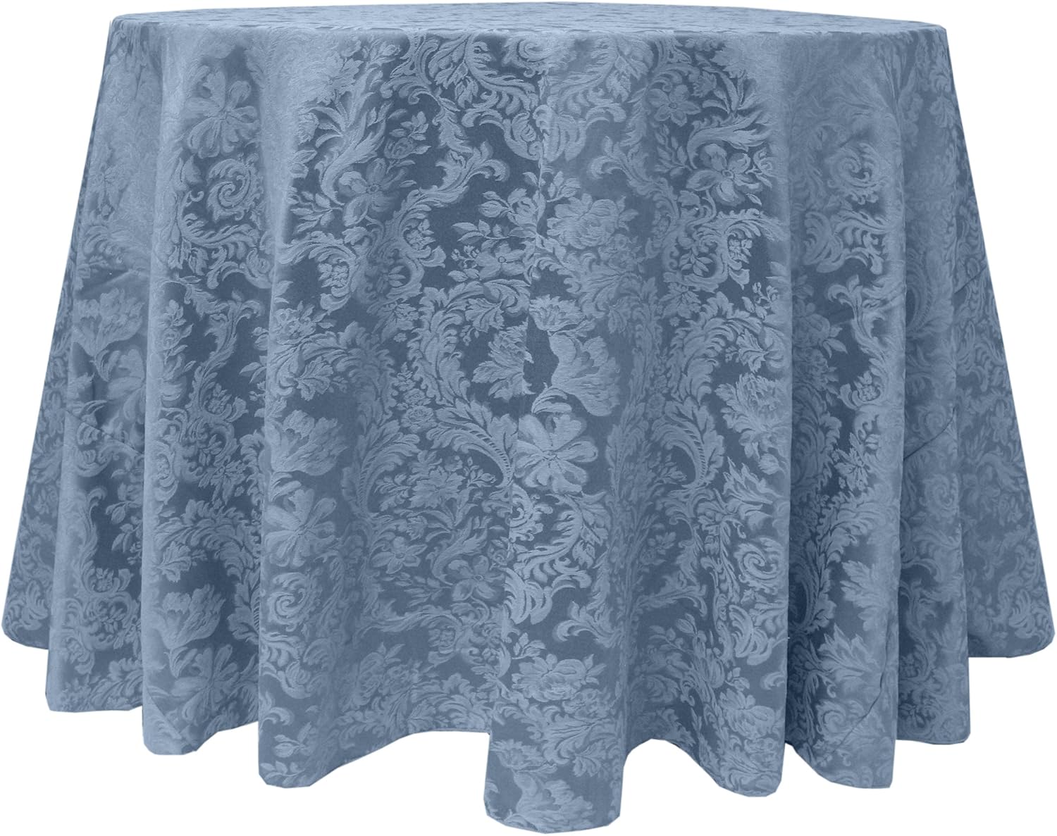 Ultimate Textile Miranda 120-Inch Round Damask Tablecloth Champagne Ivory Cream