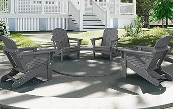 Amazon.com: SERWALL Folding Adirondack Chair for Patio Garden