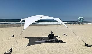 Neso Tenda Gigante della Spiaggia Tents, Alta 2,5 Metri, 3,4 m (11 Piedi) x 3,4 m (11 Piedi), Angoli rinforzati e Tasca più Fresca