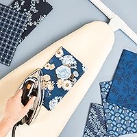 Vista 3 de Love Sew Funda reversible para tabla de planchar de lana, 2 en 1, lana de un lado de algodón