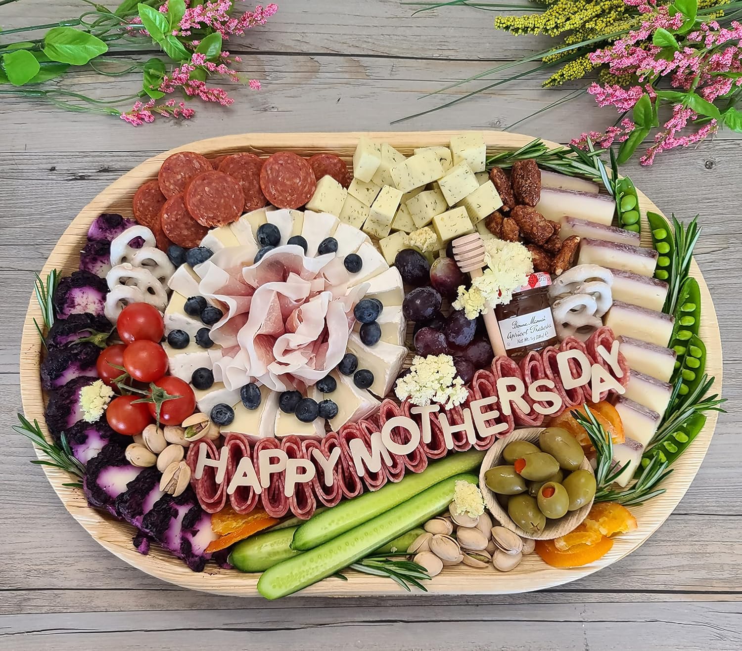 Charity Leaf Disposable Palm Leaf 17" x 12" Trays (50 pieces) Bamboo Like Serving Platters, Disposable Boards, Eco-Friendly Dinnerware For Weddings, Catering, Events