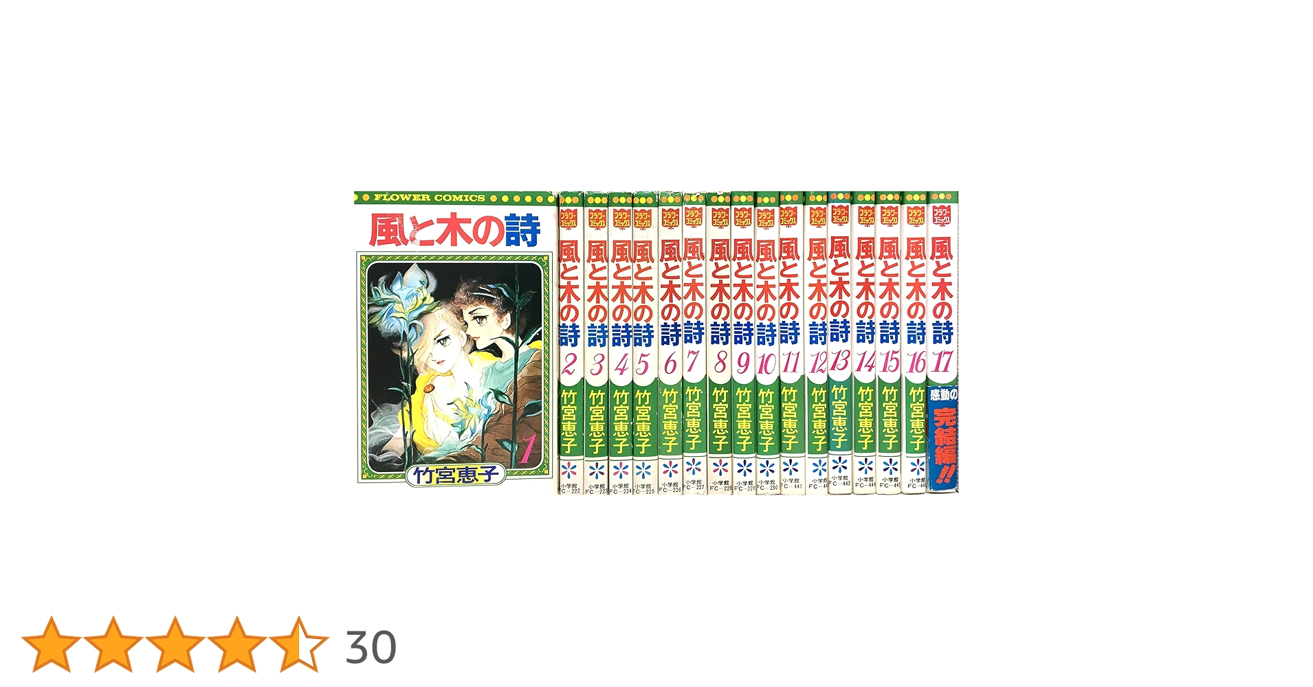 風と木の詩 全17巻完結 [マーケットプレイス コミックセット