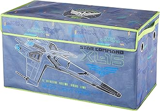 Idea Nuova Pixar Lightyear Collapsible Children’s Toy Storage Trunk, Durable with Lid
