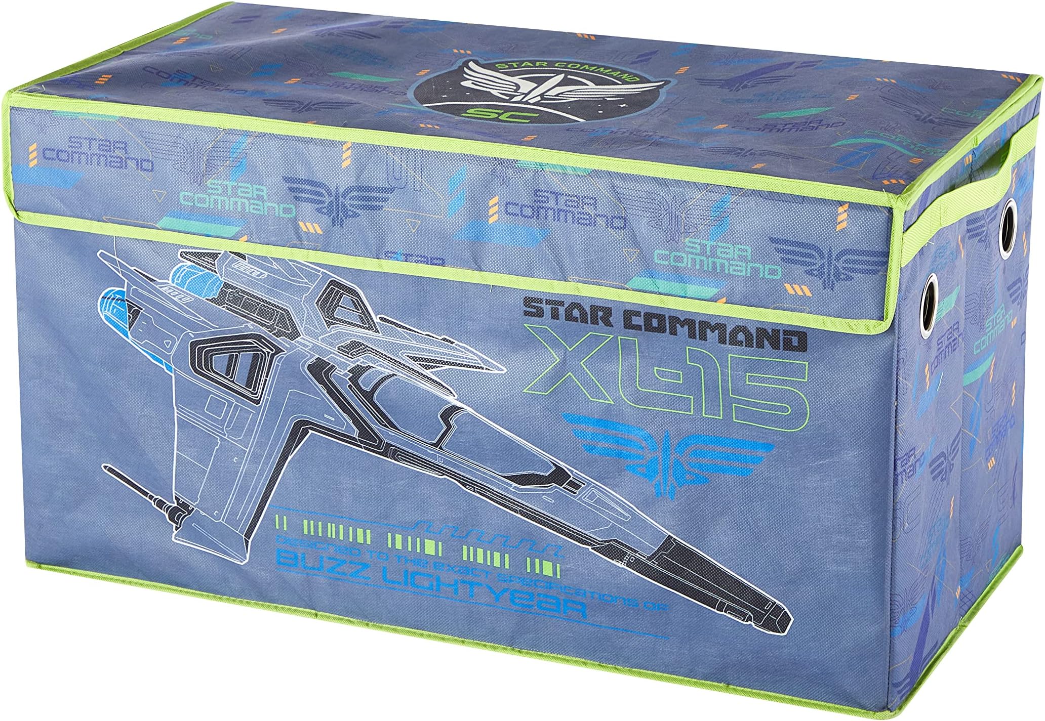 Pixar Lightyear Collapsible Children’s Toy Storage Trunk, Durable with Lid