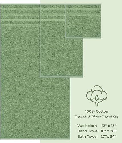 Miniatura 223 de American Soft Linen - Juego de 4 toallas de baño, 100% de algodón turco de 27 x 54 pulgadas, toallas de baño extragrandes, toallas para ducha