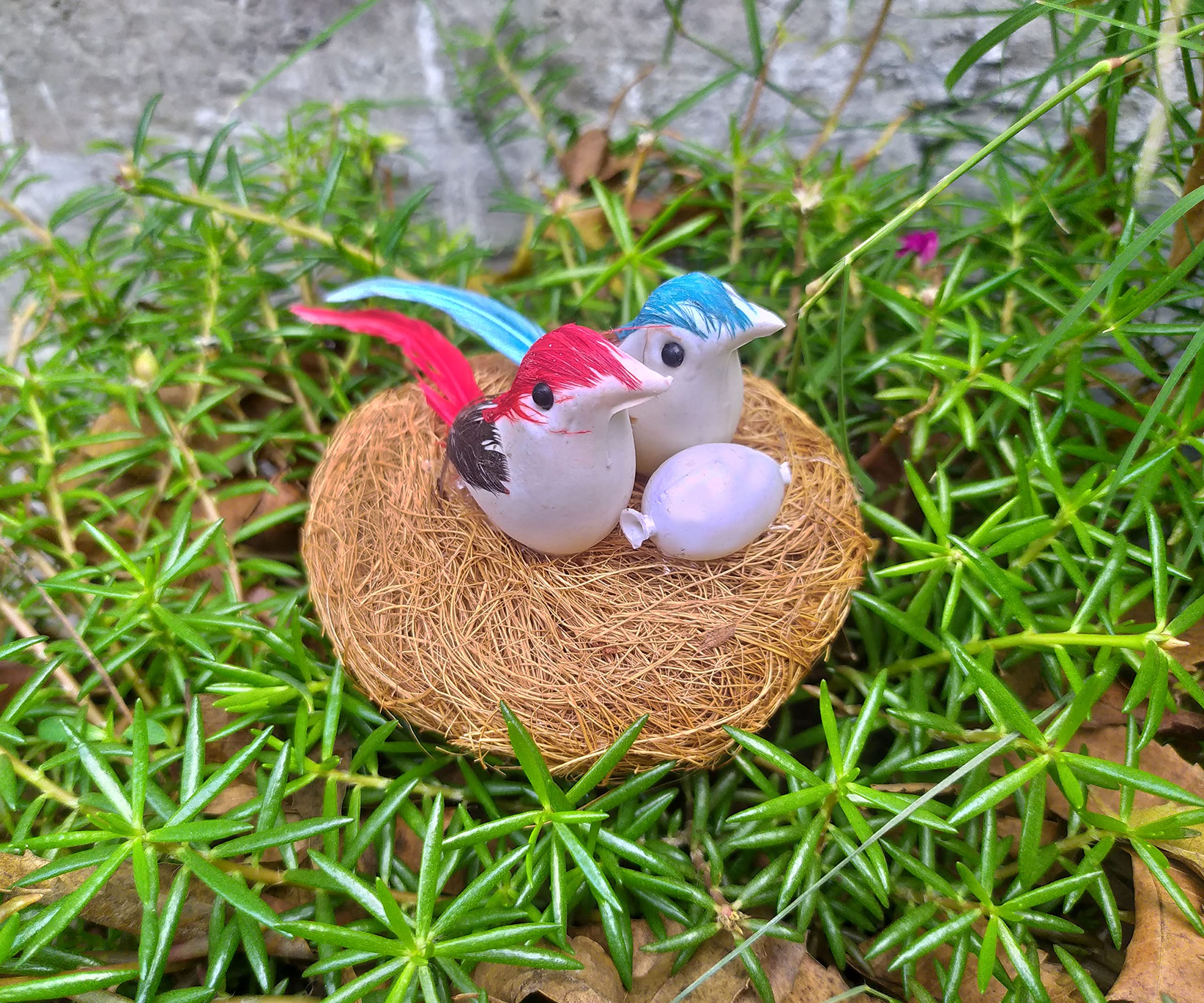 SHINDE EXPORTS Decorative Artificial Birds Nest Hanging Made of Natural Grass Best for Balcony Home Decor and Gifting (Design 2), Bird (B07RQCKNGW) Amazon Price History, Amazon Price Tracker