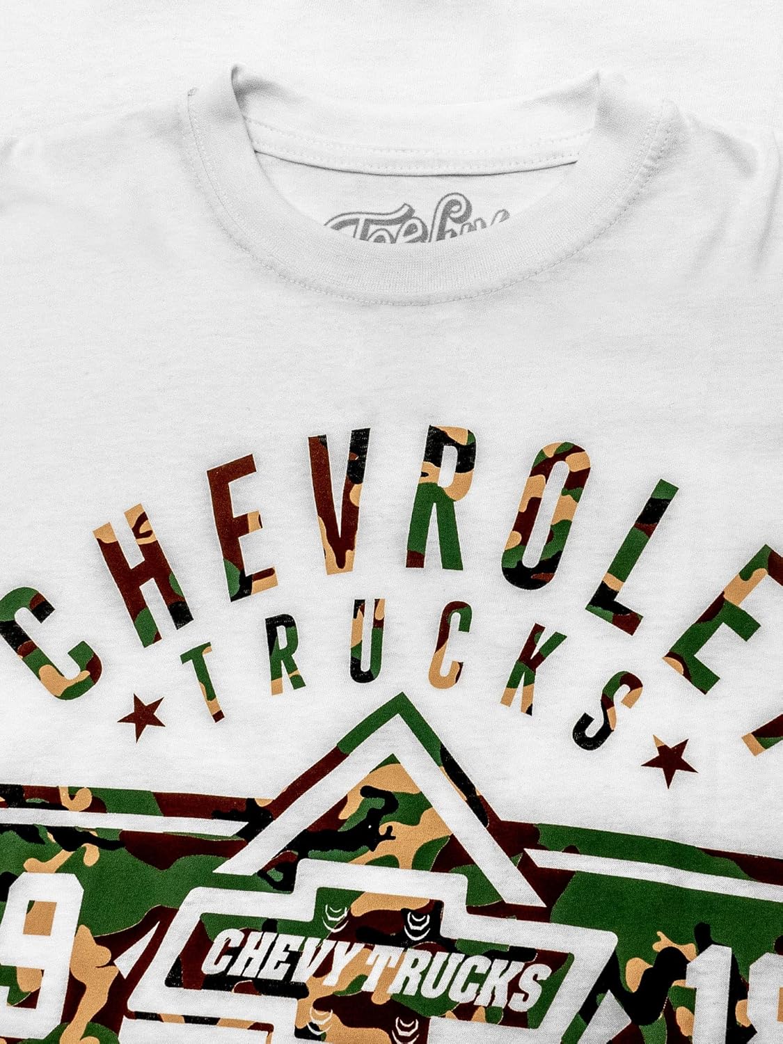 Tee Luv Men's Chevrolet Trucks 1918 Shirt - Chevy Camo Graphic Tee Shirt