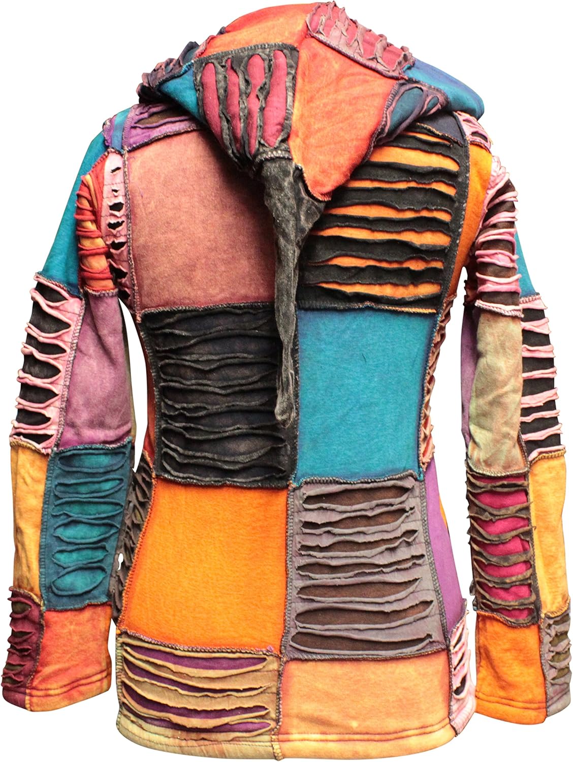 Shopoholic Fashion Women Fleece Lined Embroidery Slashed Jacket - Image 3