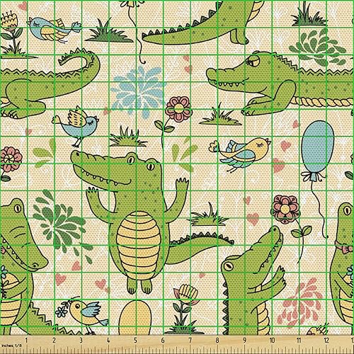 Vista 42 de Lunarable The Yard, tela azul real de The Yard, patrón de cerámica inspirado en el Medio Oriente estilo marroquí, estampado oriental, tela de satén