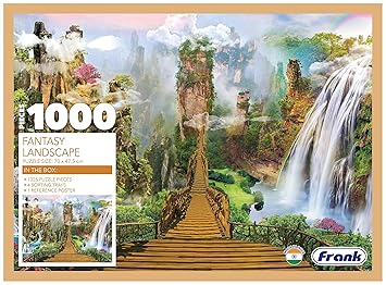Frank Fantasy Landscape Jigsaw Puzzle for Adults | 1000 Piece Jigsaw Puzzles for Adults & Kids Above 15 Years | Fun & Challenging | Stress Relief Puzzle Games for Focus & Memory, Gifts for Teenagers - image, photos