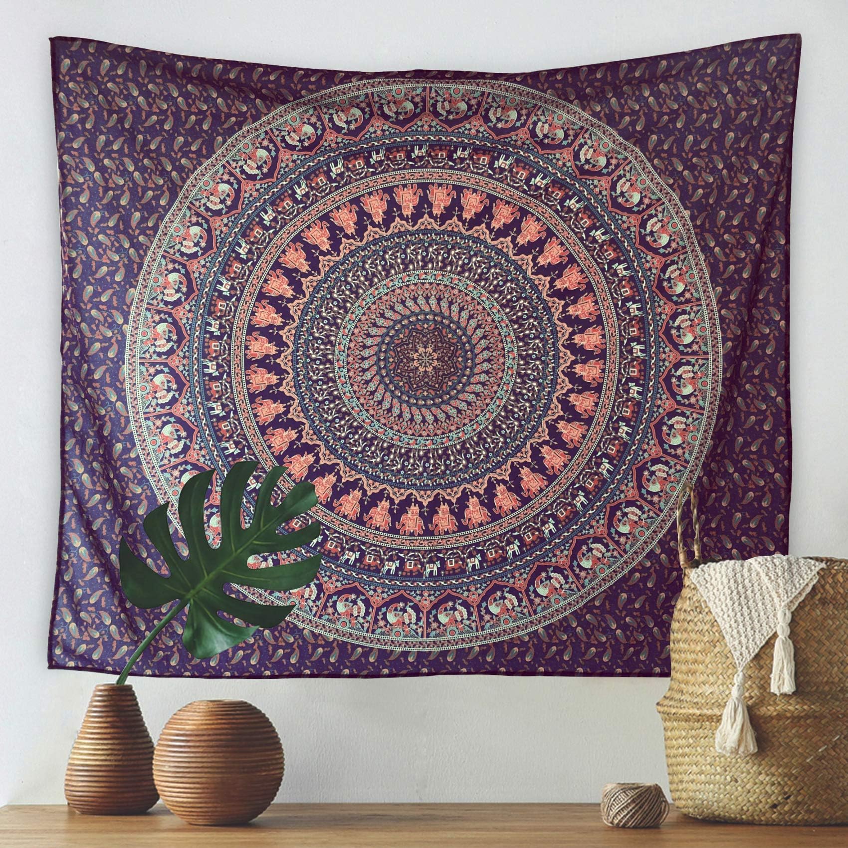 MoMA Wall Tapestry - 51”x60” Mandala Tapestry - Wall Hanging Tapestry - Bohemian Tapestry - Boho Wall Tapestry - Dorm Wall Tapestry - Hippie Wall Tapestry - Large Wall Tapestry - Wall Art Tapestry