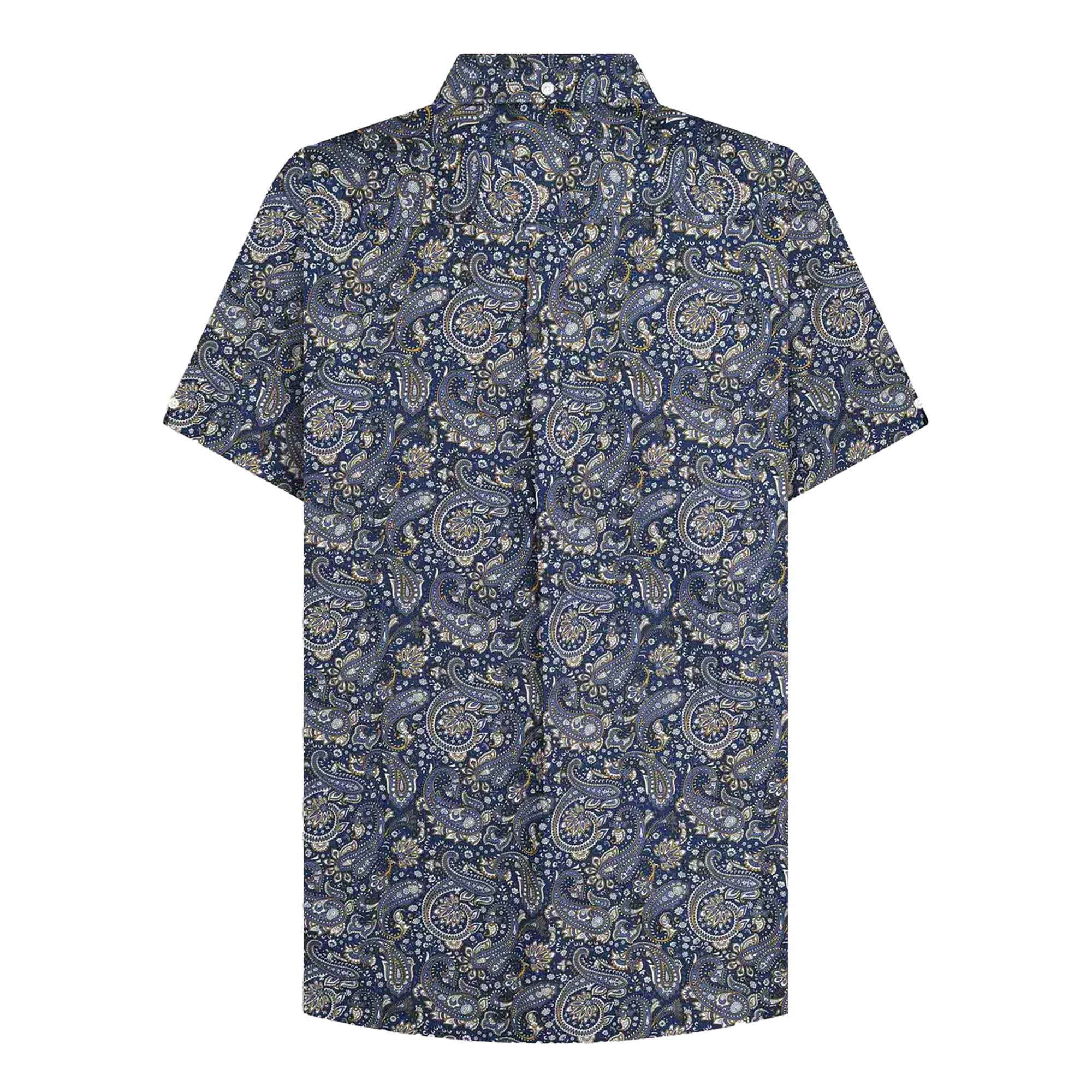 Lambretta Camicie button down a maniche corte Paisley da uomo