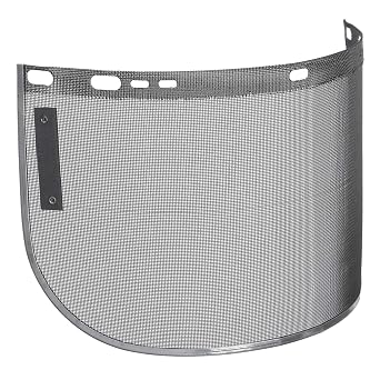 Jackson Safety Wire Mesh Face Shield Window, 8 In. x 15.5 In. x 0.02 In., Aluminum Bound, Black, 12 Units/Case, 29055