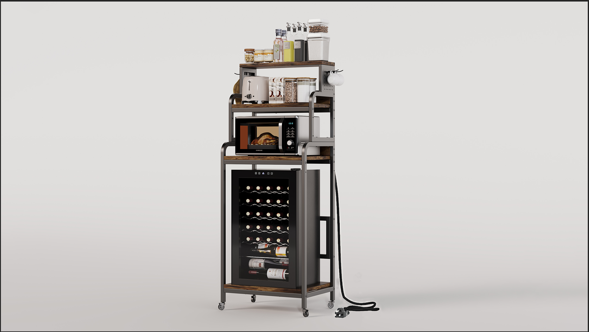 4-Tier Mini Fridge Stand With Storage,Mini Fridge | Ubuy - View #11