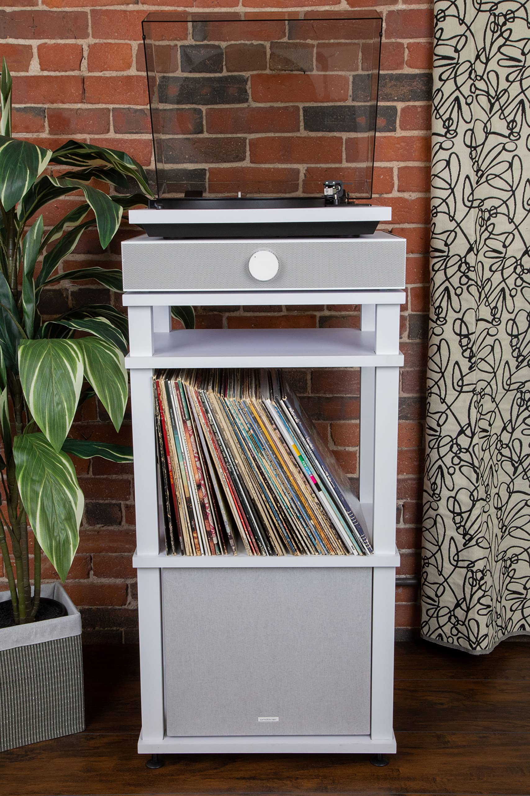 Turntable Base Rack Turntable Furniture Andover Audio SpinStand Vinyl Record Storage ...