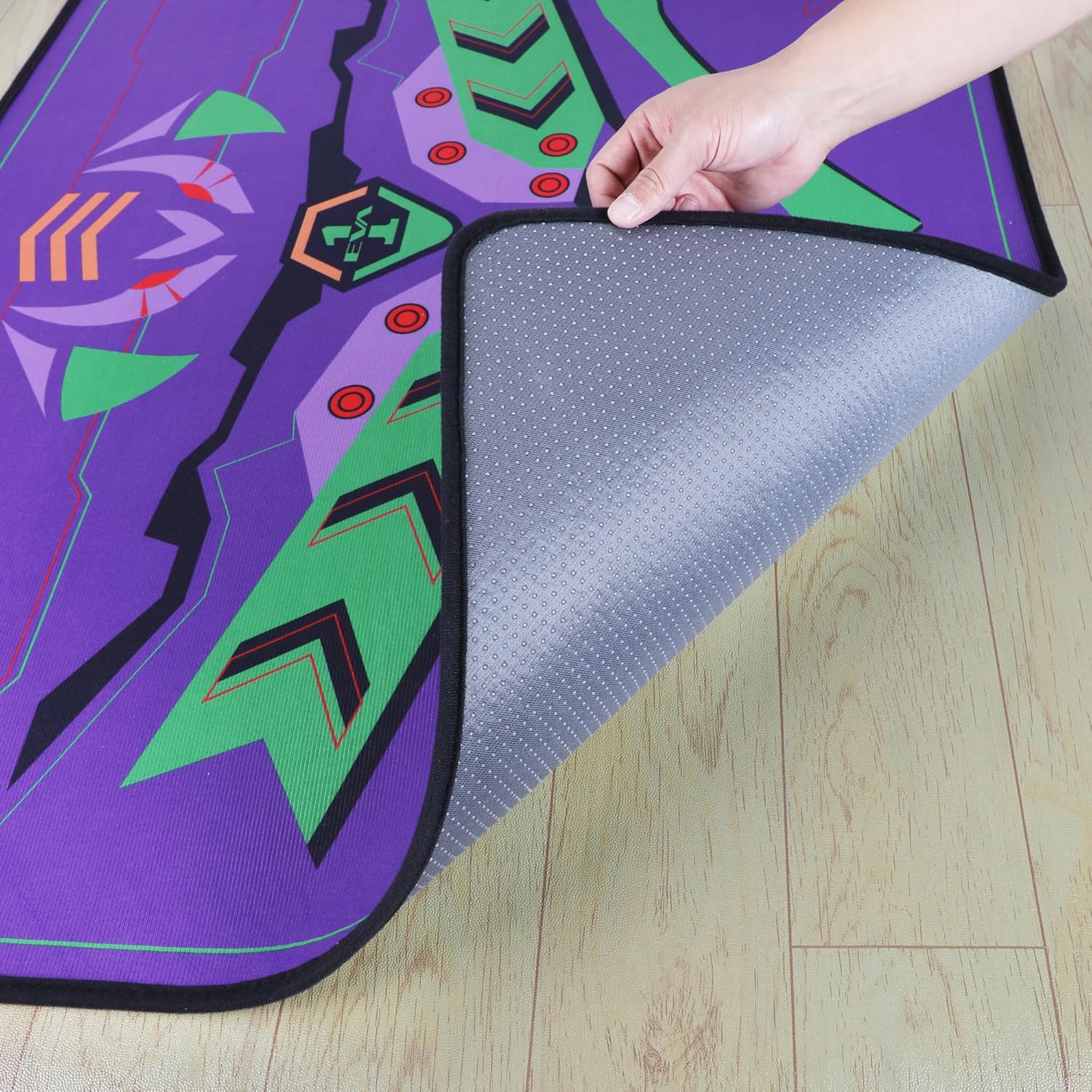 Chair Mat for Hard Floors, Gaming Chair Floor Mat 35"×47" for Evangelion Unit-01 Mech Inspired Design