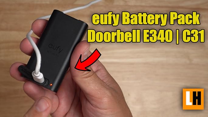 Eufy Security USB C Rechargeable Battery Pack Quick Release Battery Pack, Long Lasting Backup Point, 6500mAh Capacity, Easy To Install And Remove, Compatible With Eufy Video Eufy Security USB C Rechargeable Battery Pack Quick Release Battery Pack, Long Lasting Backup Point, 6500mAh Capacity, Easy To Install And Remove, Compatible With Eufy Video