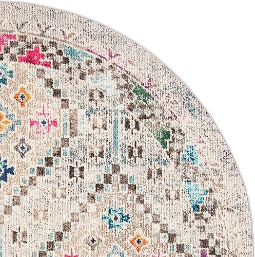 Vista 308 de Safavieh Madison Collection MAD418F - Alfombra de área con diamantes, Polipropileno, Azul Oscuro/Amarillo