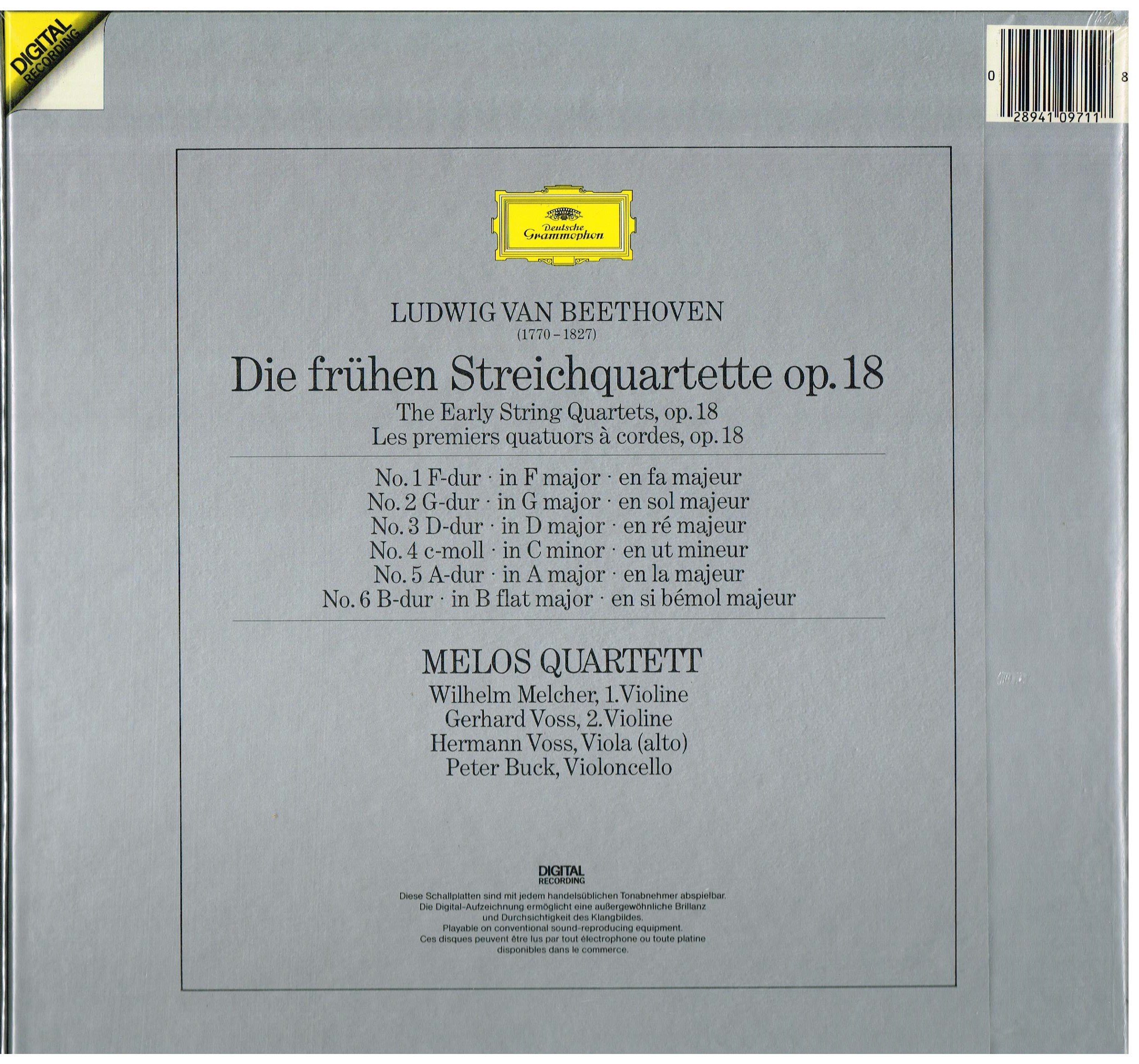 Beethoven-Quat Melos-Quatuors 1 À 6