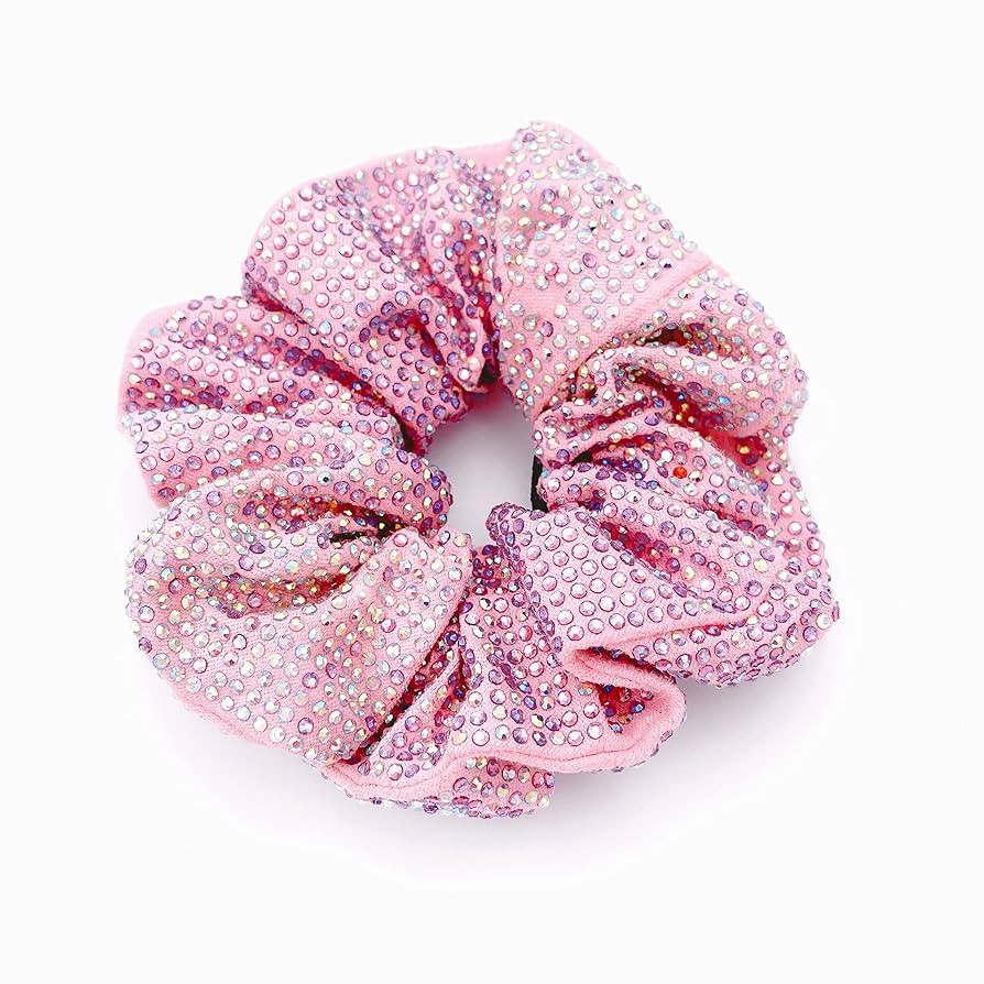Amazon.com : Embellished Sparkly Pink Crystal Scrunchie Hair Amazon.com : Embellished Sparkly Pink Crystal Scrunchie Hair