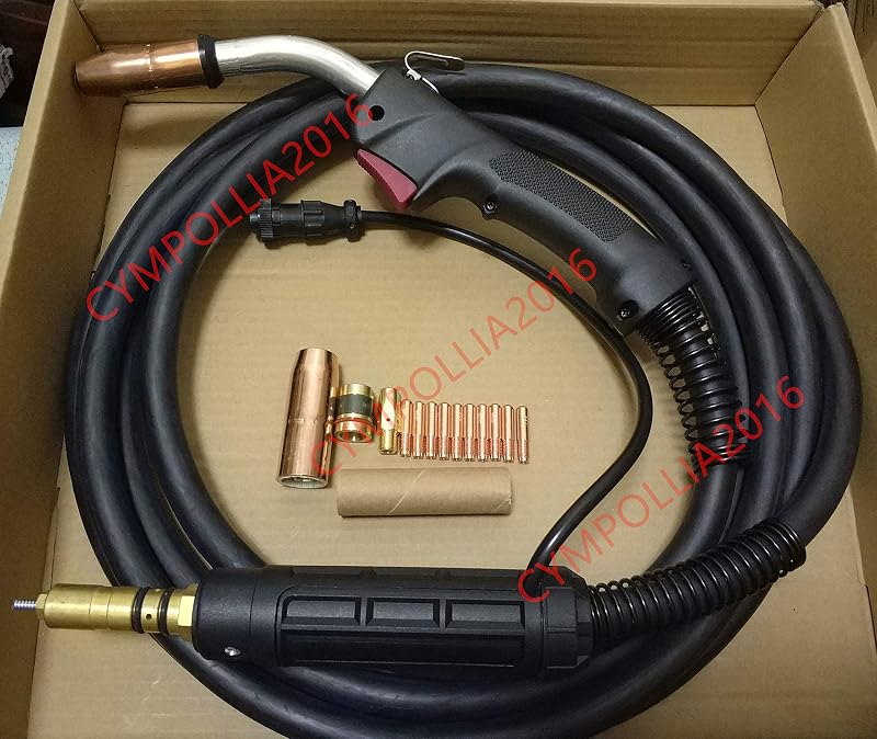 Pistola y antorcha de soldadura MIG, 15' 250A para Millermatic, Miller M25, Hobart Ironman 230/240/250/275 (servicio pesado)