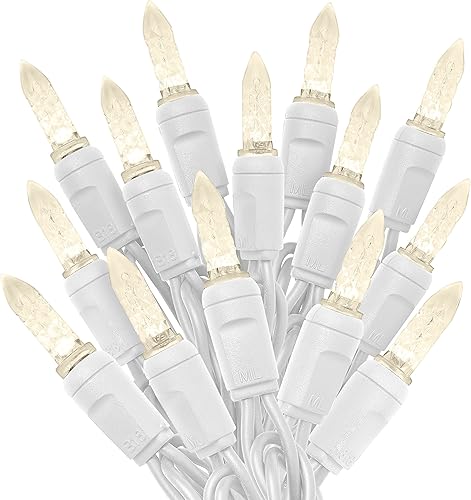 Miniatura 11 de HLO Lighting Luces LED rojas de Navidad M6 | Mini luces LED de Navidad para uso en interiores y exteriores, 70 bombillas Rojo,Patriótico (rojo,