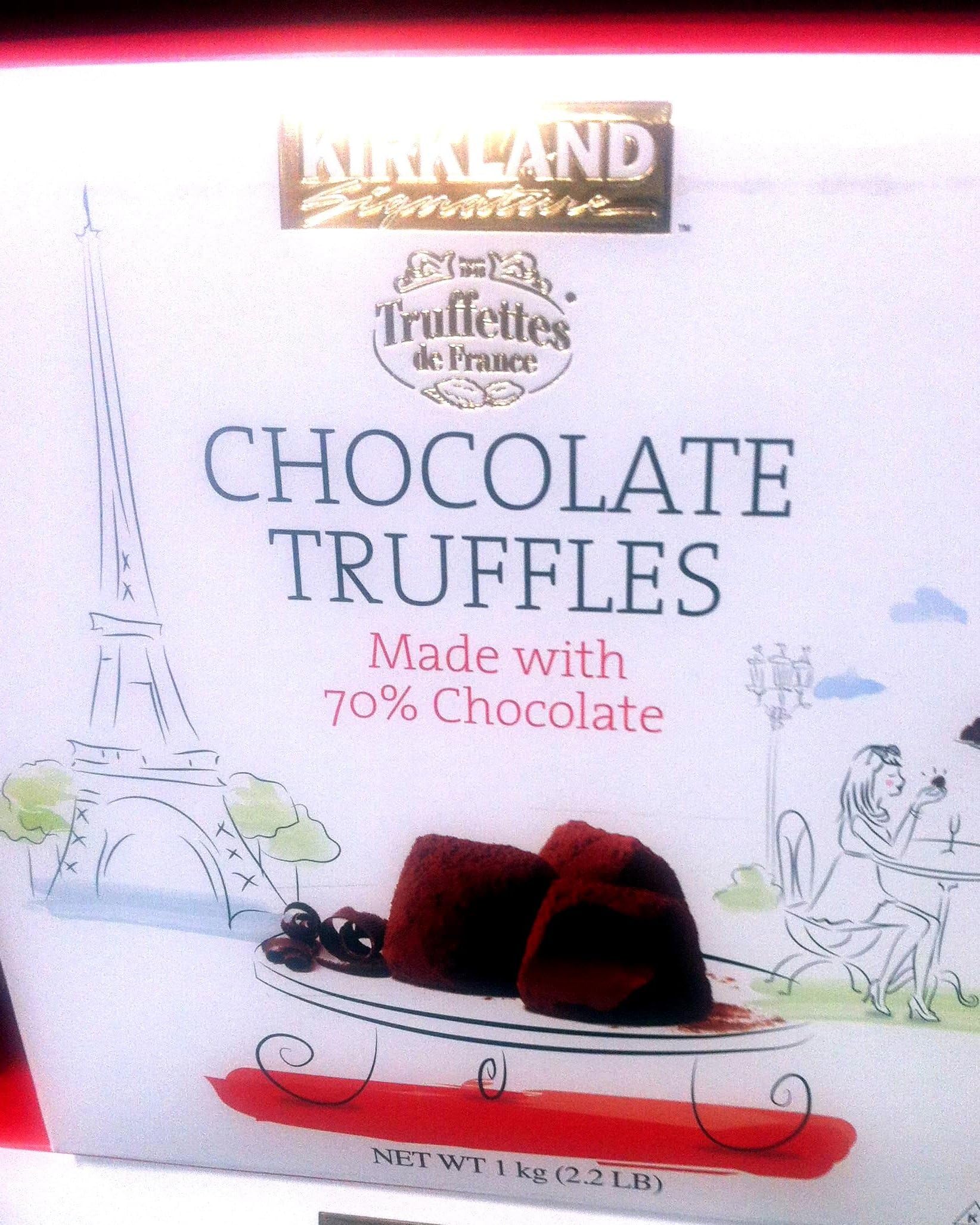 Kirkland Signature Chocolate Truffles 2.2 Lbs ~ Truffettes De France (2 Pack)