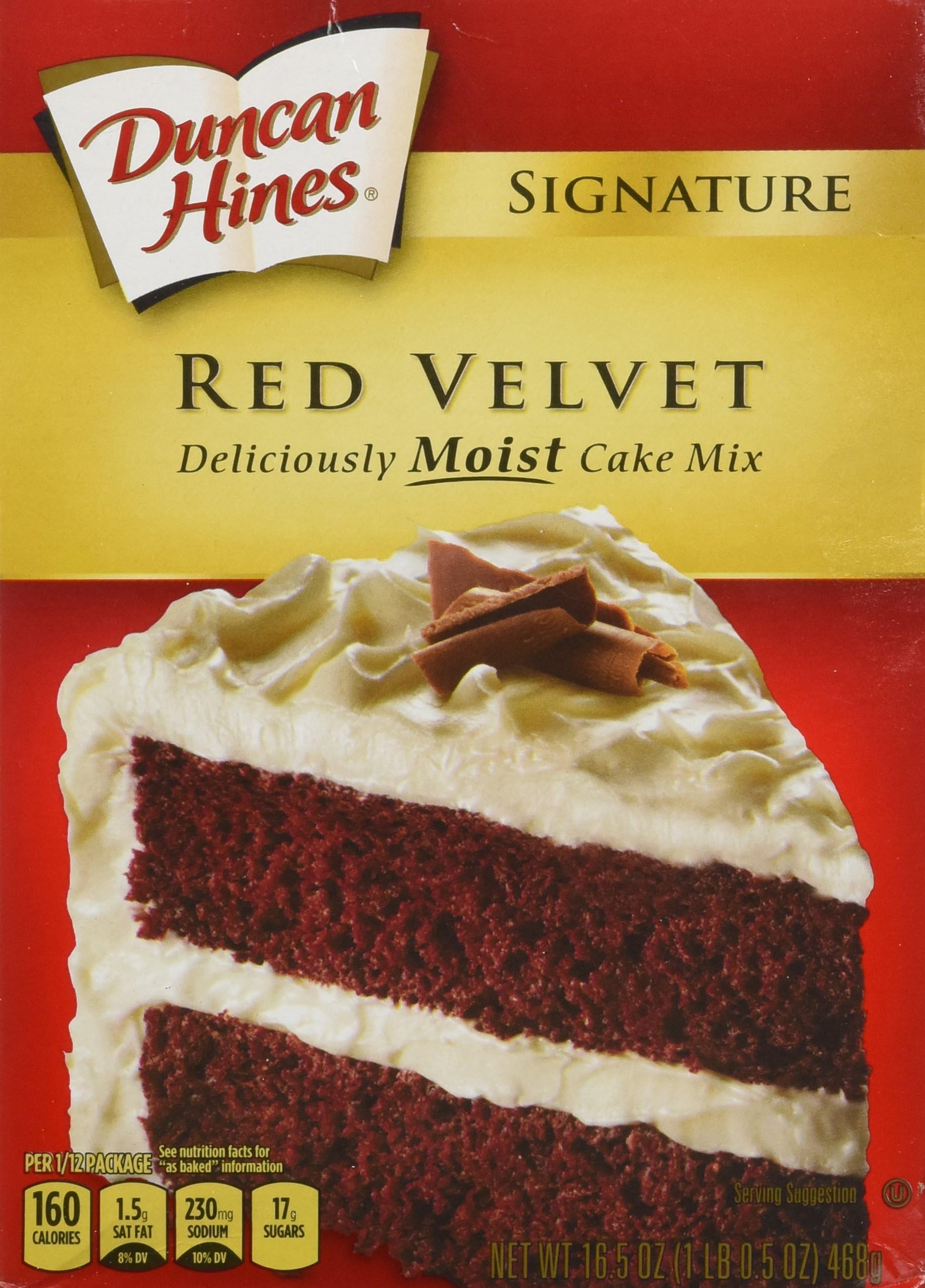 Signature Red Velvet Deliciously Moist Cake Mix 1 Lb. 2.25 Oz. Box (3 Pack)