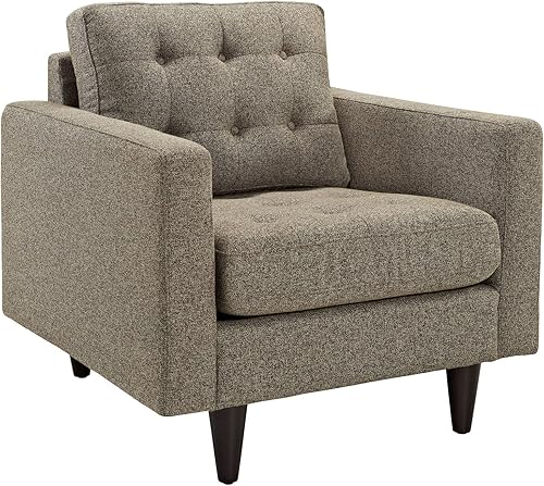 Miniatura 169 de Modway Sofá biplaza Empress en tela tapizada moderna de mediados de siglo, gris Gris,Laguna,Gris,claro,Celeste,verde azulado,Beige,Atomic Rojo