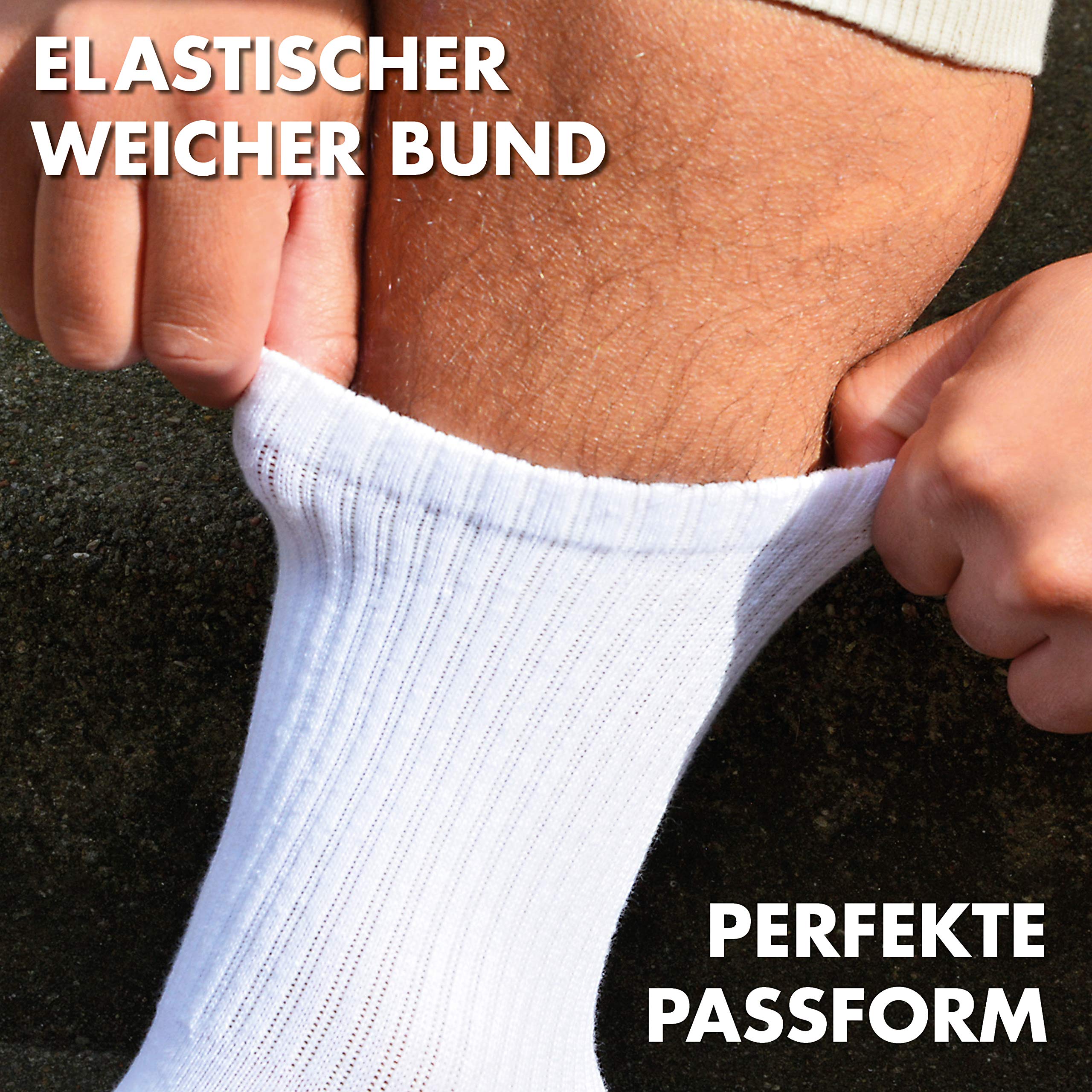 Classics Herren & Damen Hohe Tennissocken (6x Paar) Ideale Sportsocken & Arbeitssocken, Performance Laufsocken 6P, Beste Qualität gleich Lange Haltbarkeit