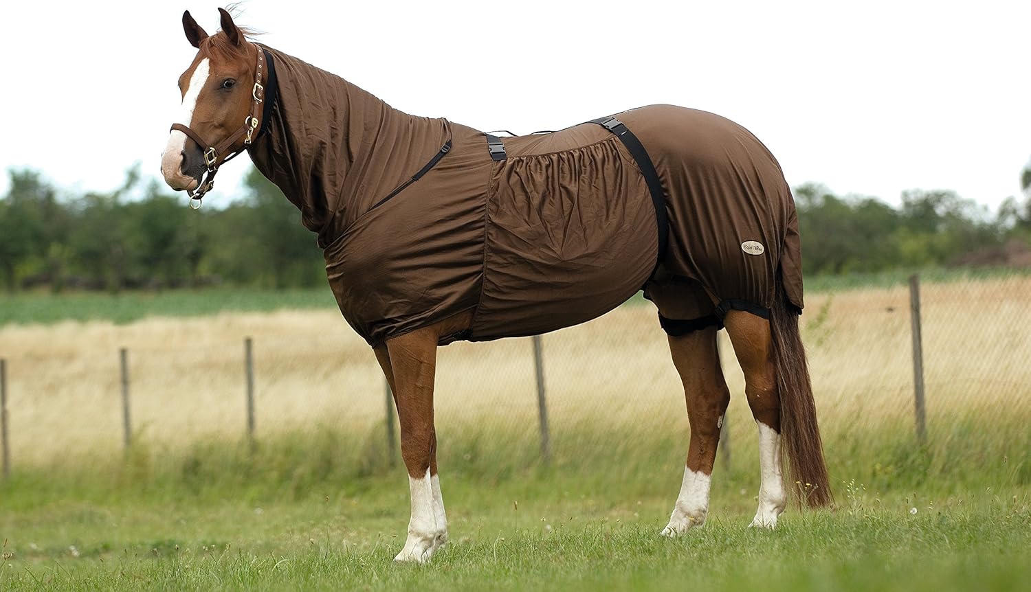 EKKIA Equestrian Equipment Brown E-T Sweet Itch Sheet Brown 5'9 400114459 400114459