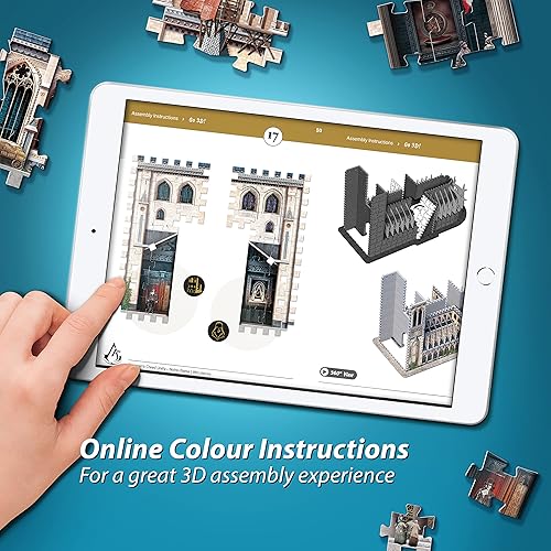 Miniatura 7 de Wrebbit3D Assassin's Creed 3D Puzzle Model of Notre-Dame | 860 piezas de rompecabezas | Referencias de Ubisoft Popular Videojuego